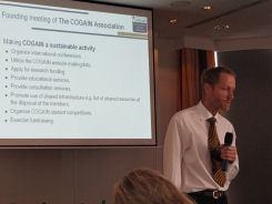 Founding Meeting of The COGAIN Association - president Bjarne Ersøll chairing the meeting